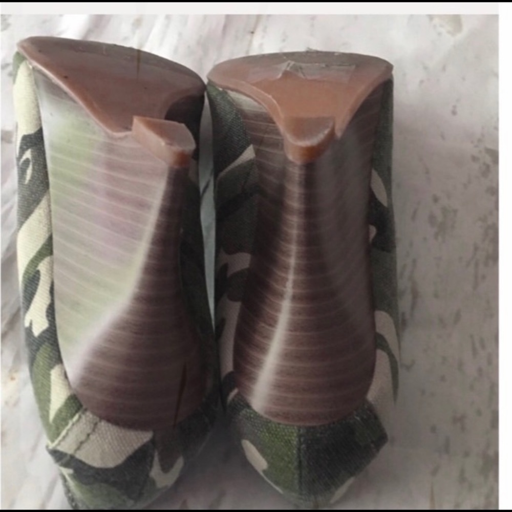 Gomax Camouflage Wedge Heels Shoes Size 7 - Picture 5 of 7